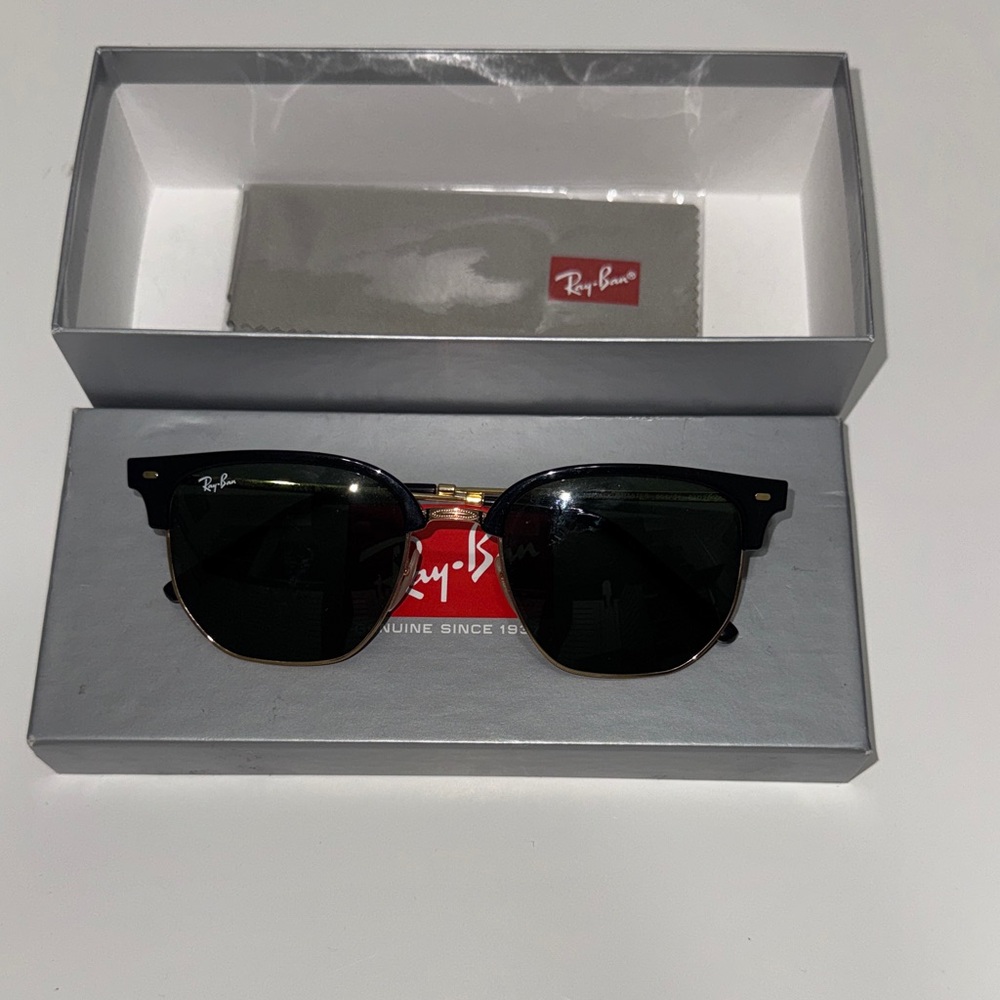 Ray-Ban Black and Gold Sunglasses
